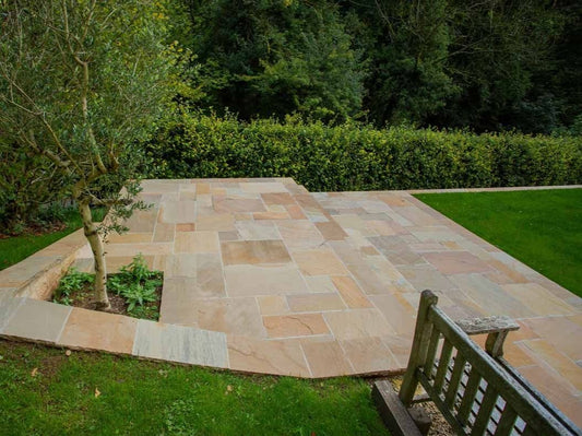 Camel Dust Natural Stone Paving under £28m² Inc Vat