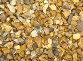 Golden flint, decorative aggregates, chippings, pebbles, cobbles, rockery stone | Riverside Garden Centre, Chesterfield,Sheffield, Derbyshire.