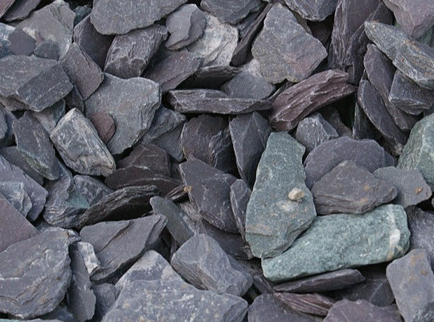 40mm Blue Slate Mulch - Bulk Bag