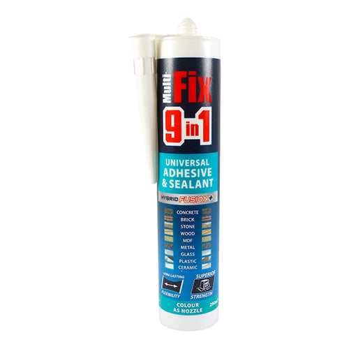 9 in 1 Universal Adhesive & Sealant - White 290ml