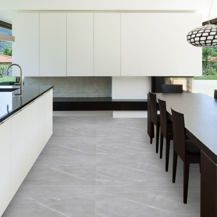 Armani Grey Polished Porcelain Tiles Less Than £22 Per Sqm