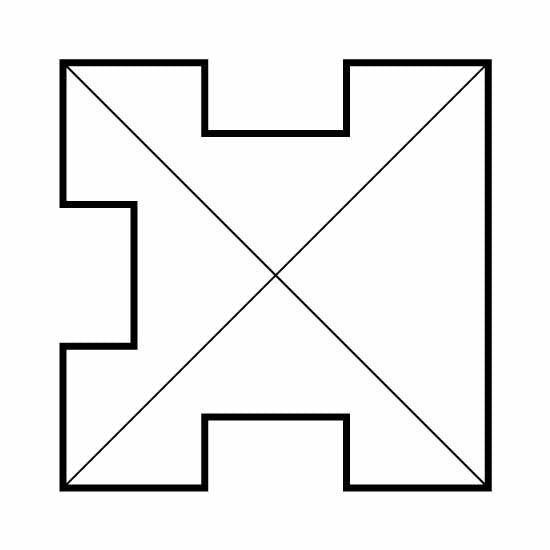 Concrete Fence Posts - Three Way