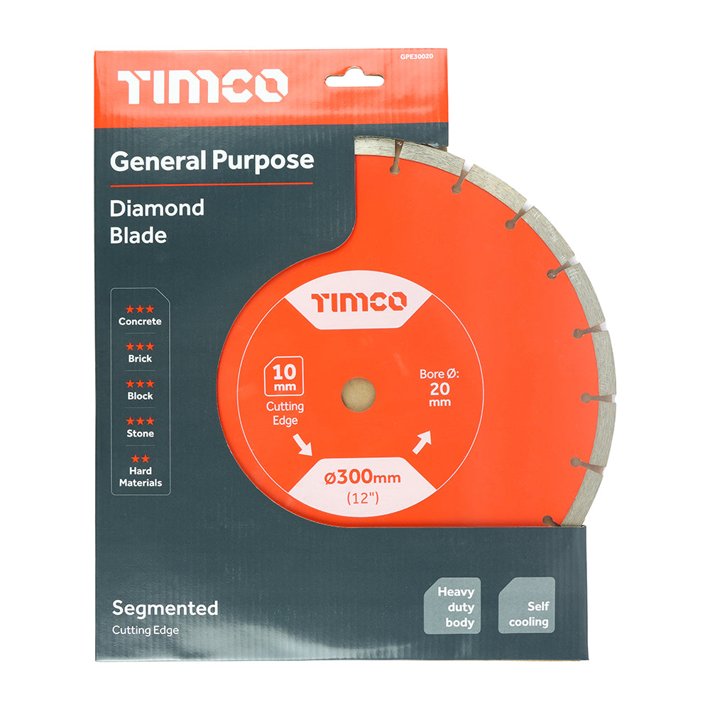 Timco General Purpose Diamond Blade - Segmented 300 x 20