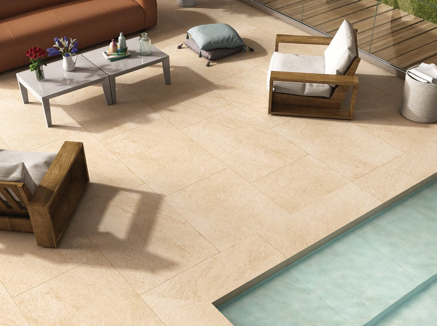 Hammerstone Beige Porcelain Paving less than £24m² Inc Vat