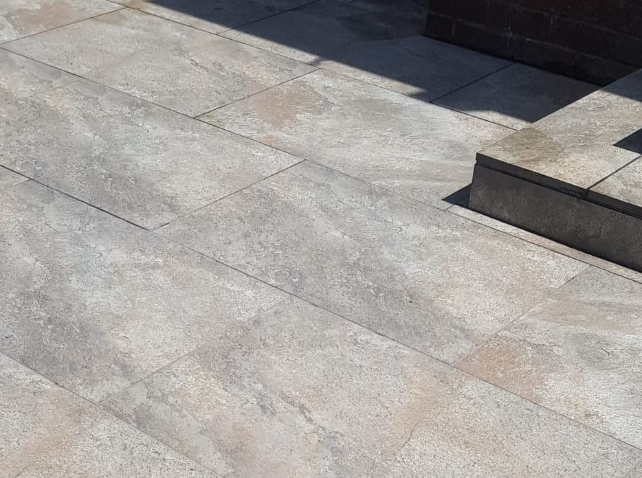 Rough Bruno Porcelain Paving less than £24m² Inc Vat