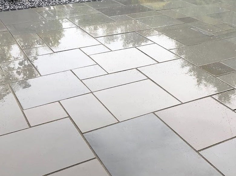 Kandla Grey Sawn & Honed Natural Stone Paving Less Than £32 per Sqm Inc Vat