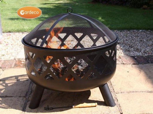 Gardeco - Tara Mesh Fire Pit With Free UK Courier Delivery