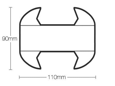 Eco Fence Post With Steel Insert 2.4m 110x90mm