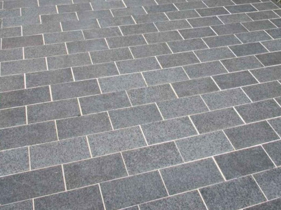 Black Limestone Block Paving