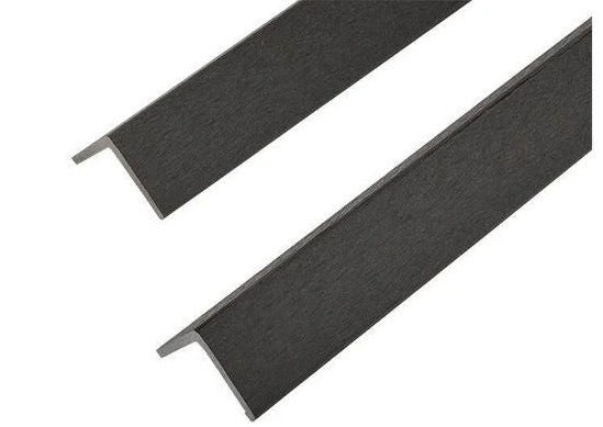 2.2m Long WPC Corner Trim In Stone Grey