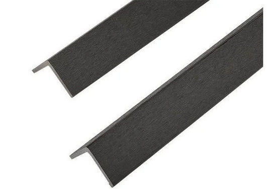 2.2m Long WPC Corner Trim In Stone Grey