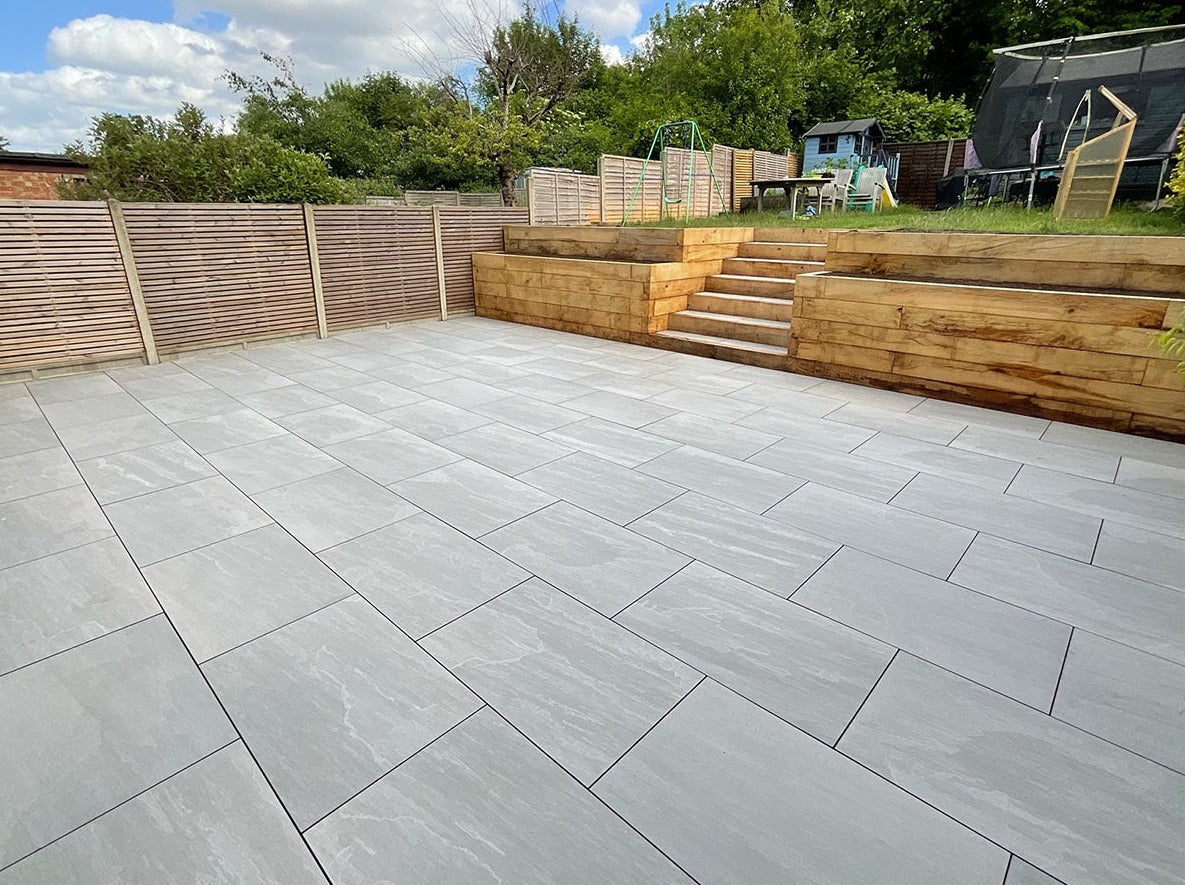 Kandla Grey Porcelain Paving less than £28m² Inc Vat