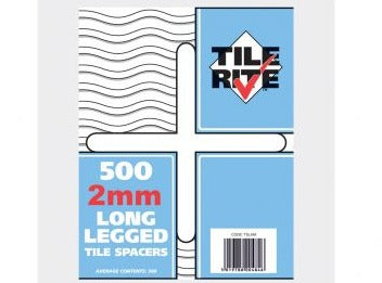Long Leg Tiles Spacers - Bag of 500 - 2mm