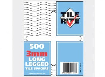 Long Leg Tiles Spacers - Bag of 500 - 3mm