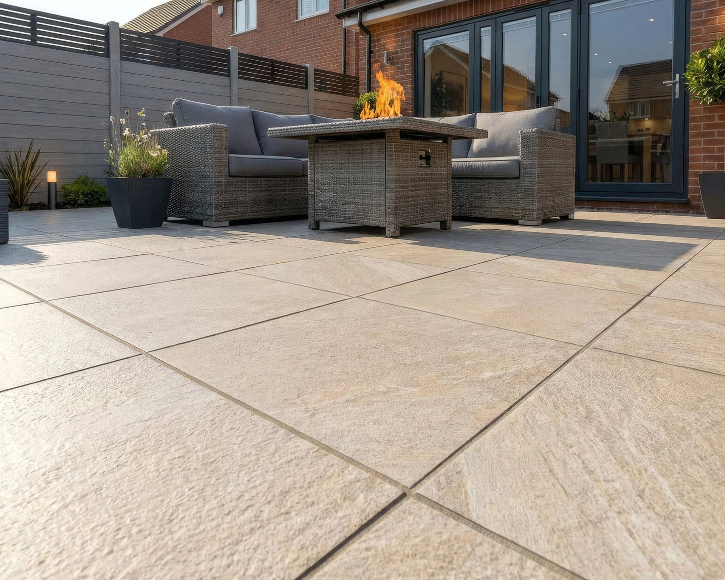 Core Stone Beige Porcelain Paving £24 per sqm Inc Vat