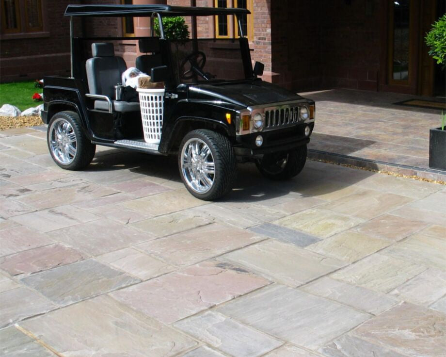 Raj Blend Natural Stone DRIVEWAY Paving 20-40mm under £30m² Inc Vat