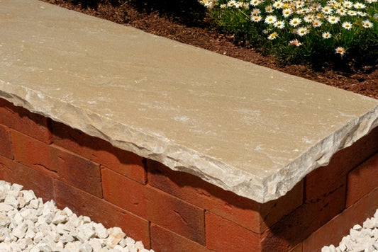 Raj Green Coping Stones 900x300x50mm H/C Natural Riven Top