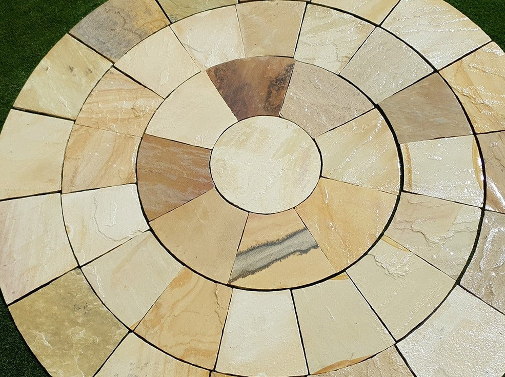 Fossil Buff Natural Stone Circle 3m Diameter £425 Inc Vat