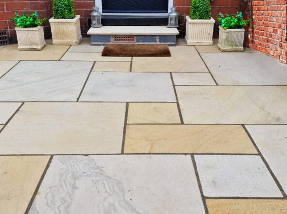 Fossil Buff - Sandblasted Paving under £37 Per Sqm Inc Vat