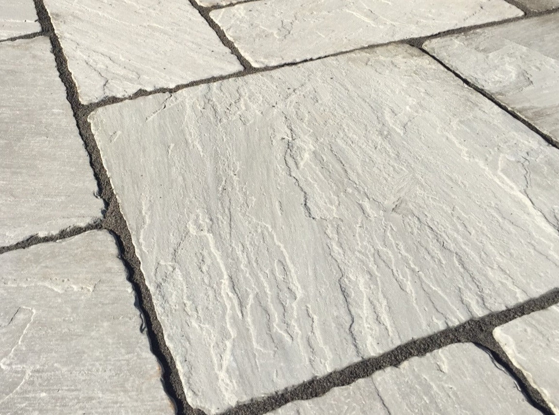 Kandla Grey Tumbled Natural Stone Paving under £35m² Inc Vat