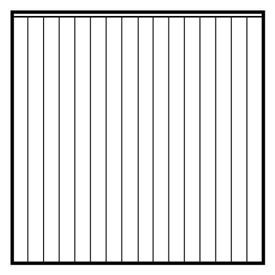 Vertilap Fence Panels - Wooden Posts