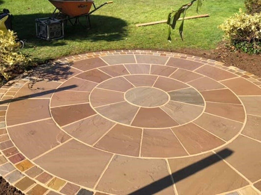 Autumn Brown Natural Stone Circle in 2m Diameter £299 Inc Vat